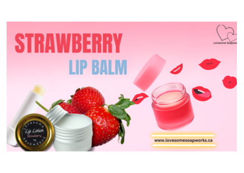 Strawberry Lip Balm for Soft Lips