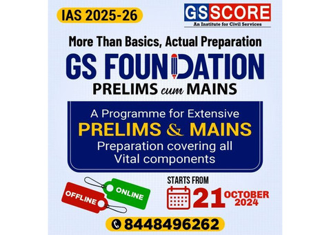 GS Score IAS Hybrid Foundation: 2026-27 Program - GS SCORE