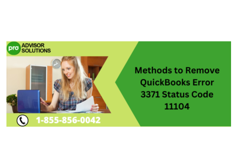 QuickBooks Error 3371 Status Code 11104 Causes and Resolution Steps