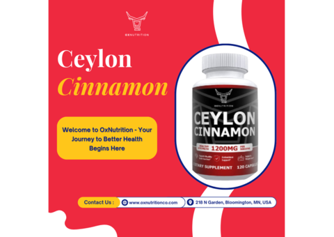 Pure Organic Ceylon Cinnamon Supplement for Heart Health