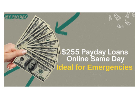 Instant Access to $255 Payday Loans Online with Same-Day Processing