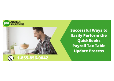 QuickBooks Payroll Tax Table Update Process