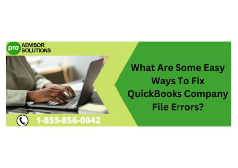 QuickBooks Company File Errors Common Issues and Solutions