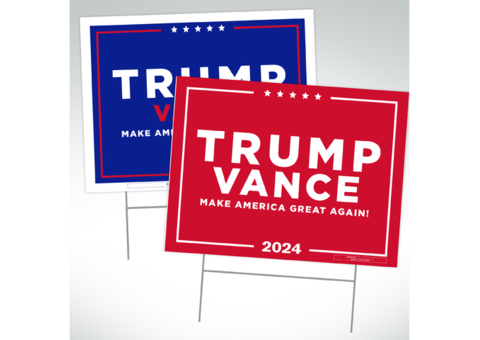 Trump Vance Yard Signs - Show Your Support!