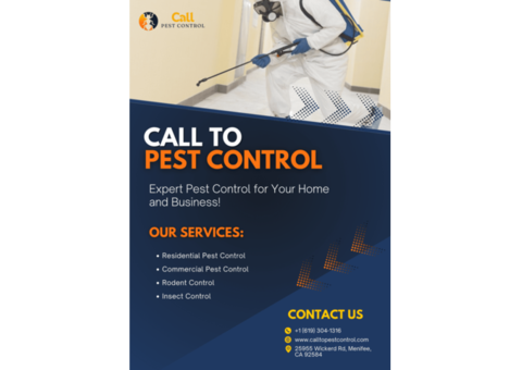 Call to Pest Control Make your home safe with USA's #1 Pest Control