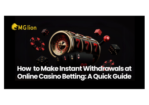 How To Get fast Withdrawal from Online Casinos Games?