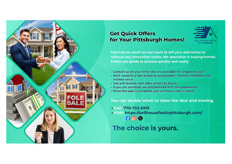 Quick Cash Offers for Your Pittsburgh Home – No Renovations!