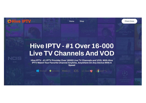 Hive IPTV: #1 Over 16,000 Live TV Channels and VOD in 4K