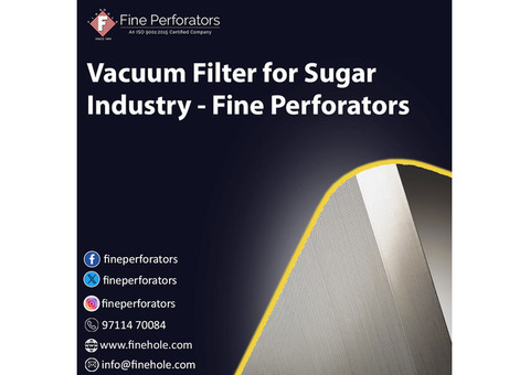 Vacuum Filter for Sugar Industry - Fine Perforators