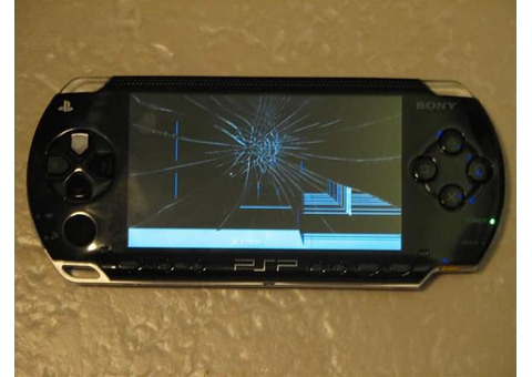 We repair and replace broken PSP (PlayStation Portable) screen