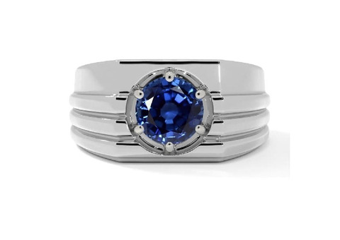 Explore Our GIA Certified 1.39ct Blue Sapphire Ring for Men