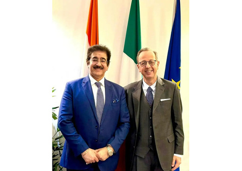 Sandeep Marwah Attends Prestigious Event at the Italian Embassy