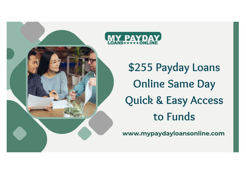 Same Day $255 Payday Loans Online  Fast and Simple