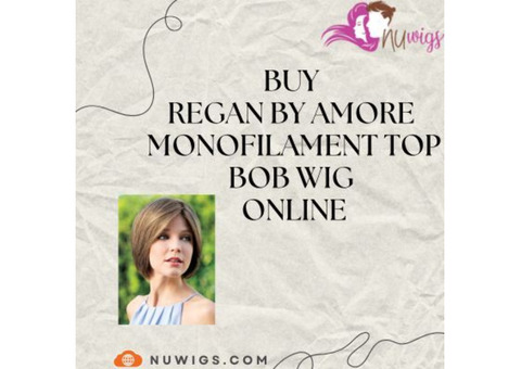 Buy Regan By Amore | Monofilament Top Bob Wig Online