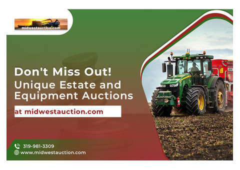 Unique Estate and Equipment Auctions at midwestauction.com