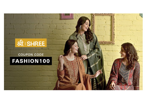 Exclusive Offer: Use Coupon Code 'FASHION100' For New Users at SHREE