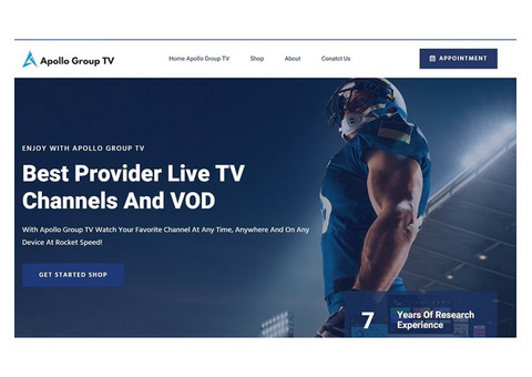 Apollo Group TV High-Quality IPTV Service 2025