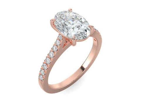 Shop Oval Lab Grown Diamond Engagement Ring