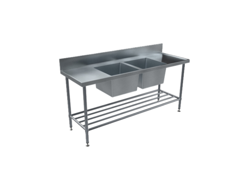 Stainless Steel Bench With Sink