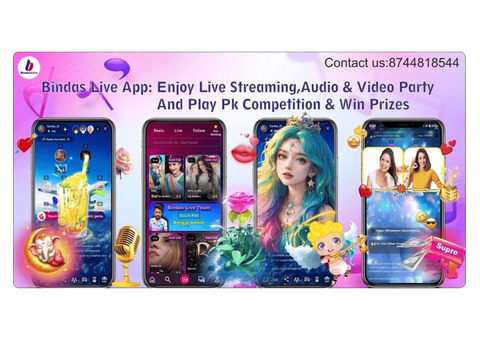 Bindas Live: Your Platform for Live Streaming, PK Battles win rewards