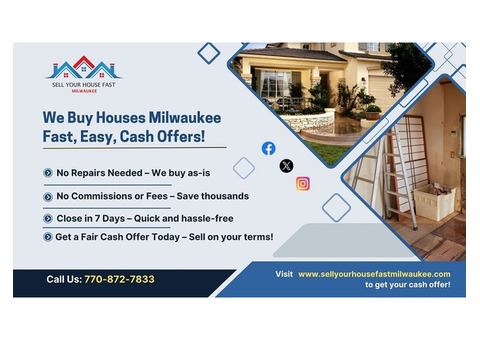 Sell Your House Fast in Milwaukee – Get a Cash Offer Now!