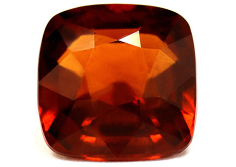 Premium 9.73 Carat Hessonite Garnet Cushion Cut Gem