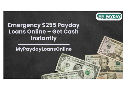 Fast $255 Payday Loans Online – Same Day Approval