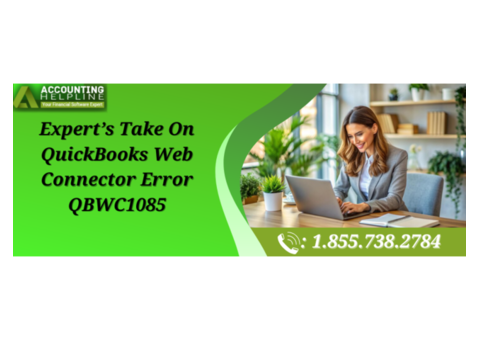 Easy fix for QuickBooks Web Connector Error QBWC1085