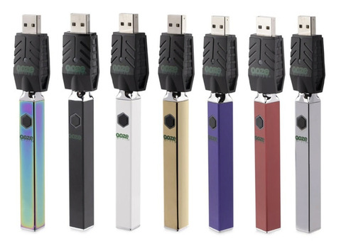 Ooze Quad 510 Thread 500mAh Square Vape Pen Battery with USB Charger