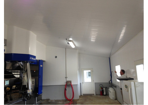 Transform your dairy walls and ceilings with lightweight Vinyl panels