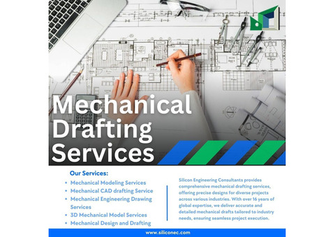 Mechanical Drafting Services Available in Houston by Siliconec