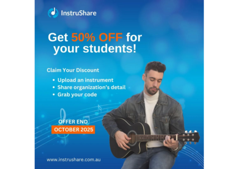 Get 50% Off for Students – List Instruments on Instrushare