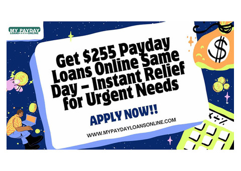 Reliable $255 Payday Loans Online Same Day