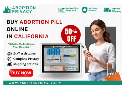 Buy abortion pill online in California and get 50% off