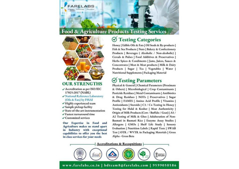 Food and Agricultural Products Testing Lab