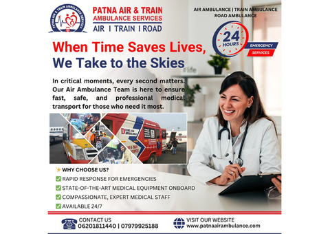 The Best Care in Air Ambulance Services in Patna for Patients