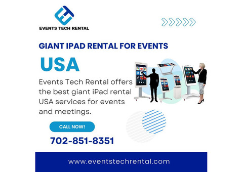 Giant iPad Rental for Trade Shows & Events