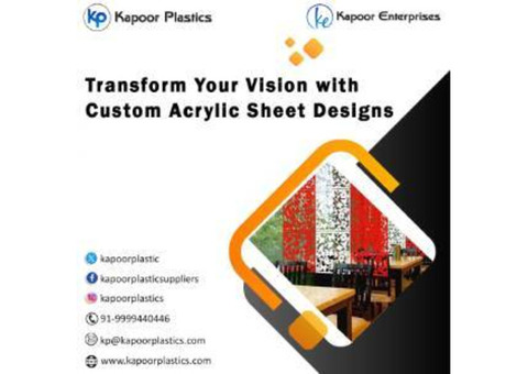 Transform Your Vision with Custom Acrylic Sheet Designs