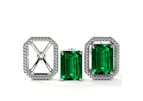 Explore Our GIA Certified 1.02ct Emerald Cut Earrings.