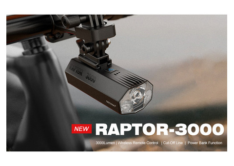 High Lumen Bicycle Lights: Gaciron Raptor 3000