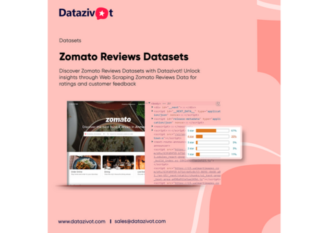 Zomato Reviews Datasets - Web Scraping Zomato Reviews Data