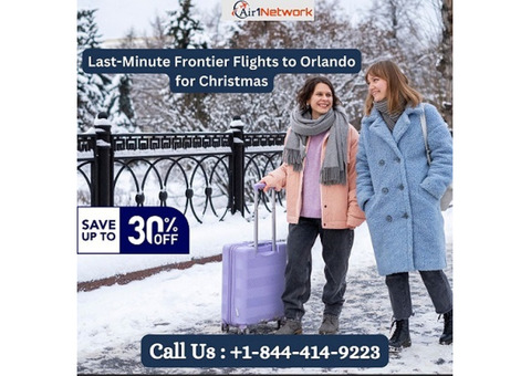 +1-844-414-9223 Last-Minute Frontier Flights to Orlando