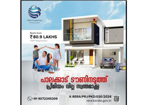 3 BHK VILLA LUXURY VILLA FOR SALE IN PALAKKAD