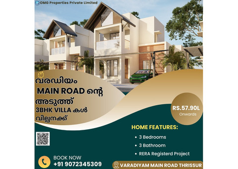 3 BHK VILLA AT THRISSUR