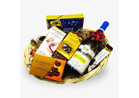 Order and Enjoy Wine and Chocolate Gift Baskets