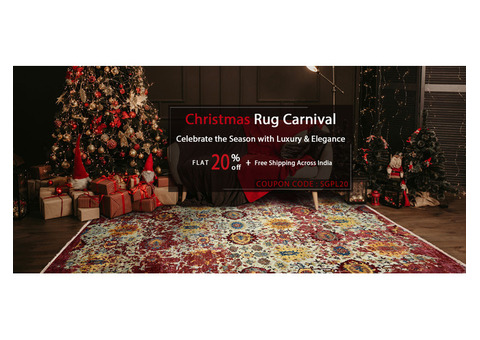 This Christmas: 20% OFF Hand Knotted Rugs at Saraswati Global