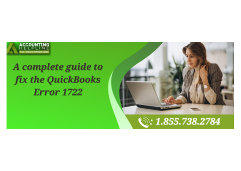 Most effective solutions for fixing QuickBooks Error 1722