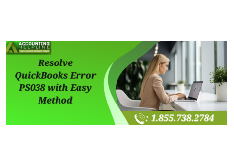 Quick Solutions for QuickBooks Error PS038