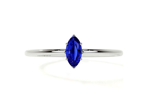 Shop 14k White Gold Engagement Ring Sapphire