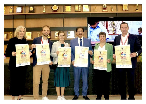 17th Global Film Festival Noida Poster Launched by Austrian Delegation